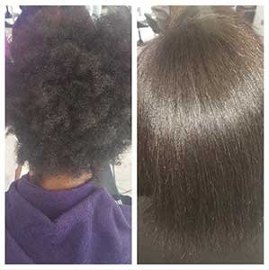 Lissage naturel cheveux afro